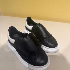 Black and White Kids Shoes